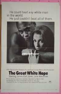 #206 GREAT WHITE HOPE 1sh '70 Earl Jones 