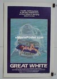 #045 GREAT WHITE linen 1sh '82 great shark! 