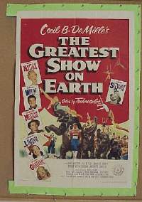 #0728 GREATEST SHOW ON EARTH special 1sh '52 