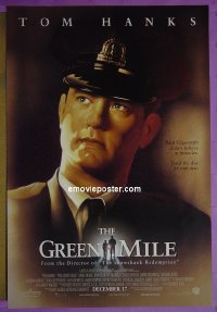 #2467 GREEN MILE DS adv 1sh #1 '99 Tom Hanks 