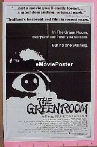 #360 GREEN ROOM 1sh '79 Francois Truffaut 