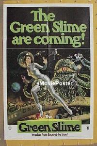 #225 GREEN SLIME 1sh 69 classic sci-fi image 