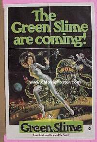 #545 GREEN SLIME 1sh 69 classic sci-fi image 