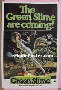 #634 GREEN SLIME 1sh 69 classic sci-fi image 