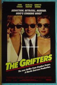 #2402 GRIFTERS 1sh '90 Huston, Cusack