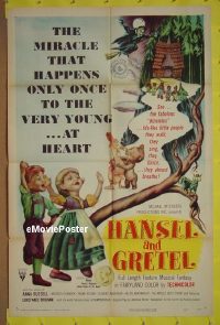 #293 HANSEL & GRETEL 1sh '54 puppets! 