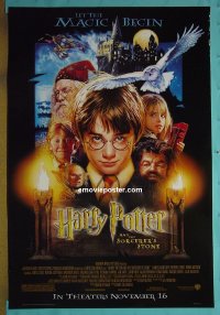 n085 HARRY POTTER & THE PHILOSOPHER'S STONE advance one-sheet movie poster '01