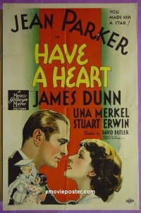 #4676 HAVE A HEART D 1sh '34 stone litho! 