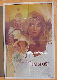 A504 HEAT & DUST one-sheet movie poster '83 Julie Christie