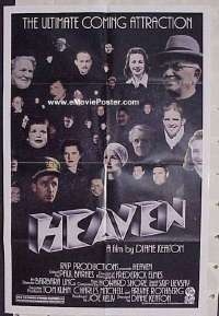 A507 HEAVEN one-sheet movie poster '87 Diane Keaton, Sellers