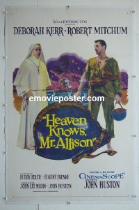 #2869 HEAVEN KNOWS MR ALLISON linen one-sheet '57