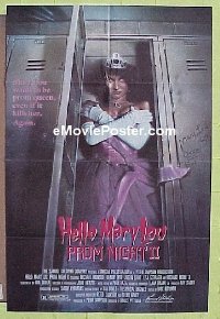 f499 HELLO MARY LOU: PROM NIGHT 2 one-sheet movie poster '87 great image!