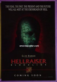 #2492 HELLRAISER BLOODLINE DS teaser 1sh '96 
