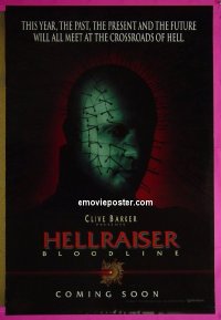 #2419 HELLRAISER BLOODLINE DS teaser 1sh '96