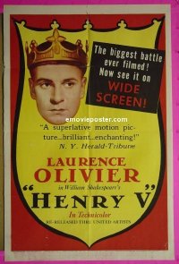 #0752 HENRY V 1sh R54 Laurence Olivier 