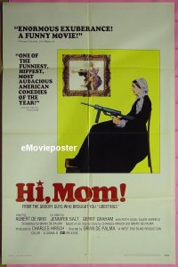 #305 HI MOM! 1sh '70 early Robert De Niro 