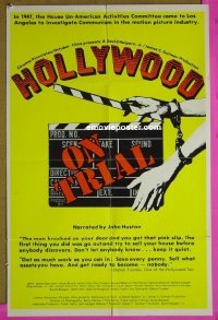 #0765 HOLLYWOOD ON TRIAL 1sh '76 witch hunt! 