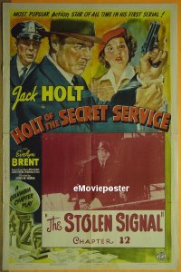#318 HOLT OF THE SECRET SERVICE 1sh 42 serial 