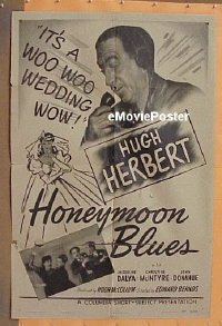 #288 HONEYMOON BLUES 1sh '46 Hugh Herbert 