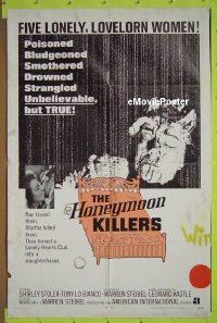 #255 HONEYMOON KILLERS 1sh '69 Stoler, Bianco 