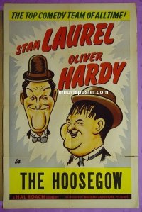 #0770 LAUREL & HARDY 1sh '40s great art of the top comedy team of all time, Laurel & Hardy!