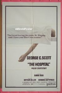 #1438 HOSPITAL 1sh '71 George C. Scott 