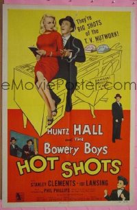 #324 HOT SHOTS 1sh '56 Bowery Boys, Lansing 