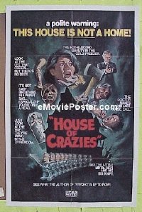 P138 ASYLUM one-sheet movie poster R80 House of Crazies!