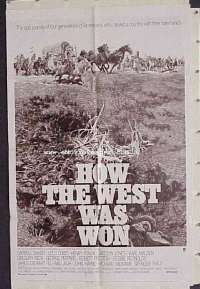 #4744 HOW THE WEST WAS WON 1sh R70 Greg Peck 