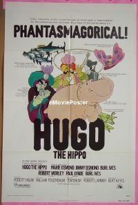 #1460 HUGO THE HIPPO style B 1sh '75 cartoon 