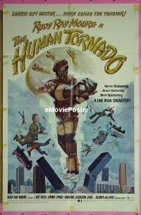 #3562 HUMAN TORNADO 1sh '76 Rudy Ray Moore