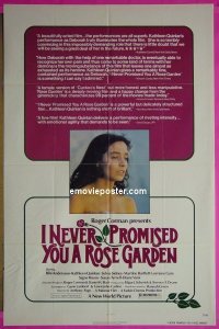 #9297 I NEVER PROMISED YOU A ROSE GARDEN 1sh 