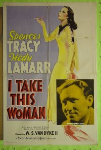 #7797 I TAKE THIS WOMAN C 1sh '39 Hedy Lamarr