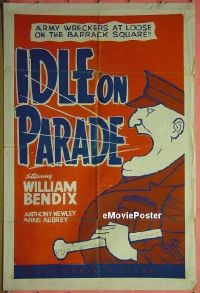 #275 IDLE ON PARADE Canadian 1sh '59 William Bendix