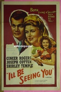 #316 I'LL BE SEEING YOU 1sh '44 Ginger Rogers 