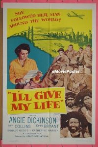#3574 I'LL GIVE MY LIFE 1sh 56 Angie Dickinson