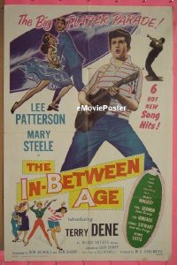 #273 IN-BETWEEN AGE 1sh '58 platter parade! 