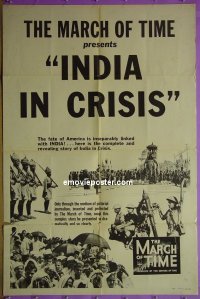 #9469 MARCH OF TIME: INDIA IN CRISIS 1sh '42 