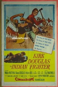 #394 INDIAN FIGHTER 1sh R60 Kirk Douglas 