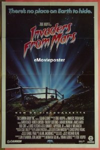 #356 INVADERS FROM MARS video 1sh '86 Hooper 