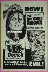#092 INVISIBLE HORROR/TERROR OF MAD DOCTOR1sh 