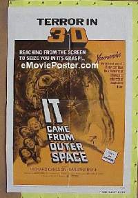 #3590 IT CAME FROM OUTER SPACE 1sh R72 3D