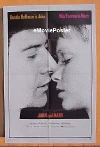 #198 JOHN & MARY 1sh '69 Dustin Hoffman 