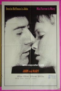 #0830 JOHN & MARY 1sh '69 Dustin Hoffman 