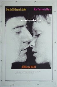 #2098 JOHN & MARY 1sh '69 Dustin Hoffman 