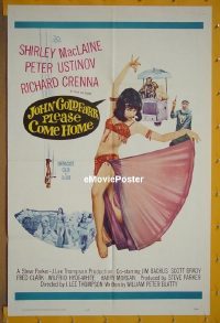 A658 JOHN GOLDFARB PLEASE COME HOME one-sheet movie poster '64 MacLaine