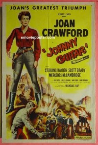 #0561 JOHNNY GUITAR 1sh '54 Crawford, Ray 