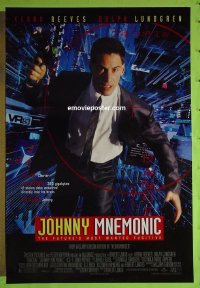 #2558 JOHNNY MNEMONIC 1sh '95 Keanu Reeves 