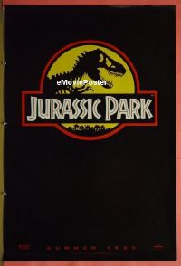 #424 JURASSIC PARK teaser DS 1sh 93 Spielberg 
