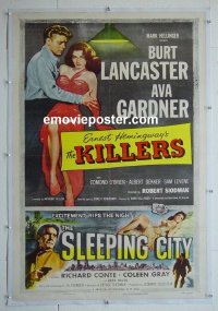 #2884 KILLERS/SLEEPING CITY linen one-sheet '56
